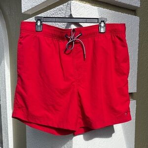 Tommy Hilfiger Men's Red Swim Shorts